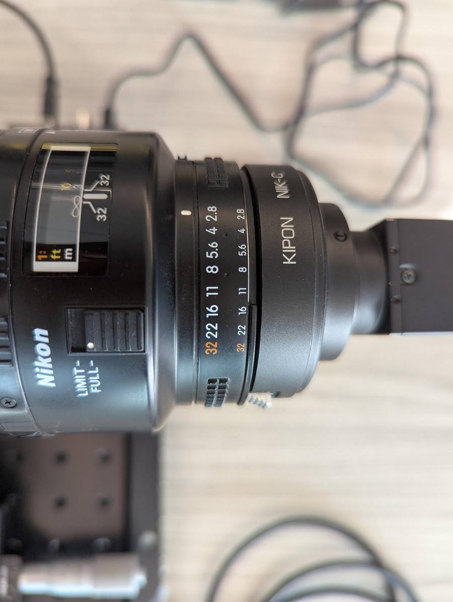 Nikon lens aperture ring set fully open